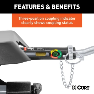 Curt Q20 Dual Jaw 5th Wheel Trailer Hitch for Ford F150 - 20K