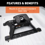 16424 - Custom 5th Wheel Brackets, Select Ford F-250, F-350, F-450 Super Duty Curt A20 5th Wheel Hitch for Ford trucks, 20K towing capacity