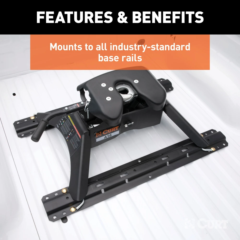 Curt A16 dual jaw 5th wheel hitch for Chevy Silverado GMC Sierra