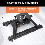 Curt A16 dual jaw 5th wheel hitch for Chevy Silverado GMC Sierra
