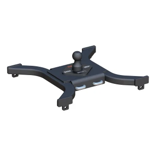 Curt Spyder Gooseneck Trailer Hitch for Silverado, carbide black finish.