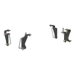 16420 - Custom 5th Wheel Brackets, Select Dodge, Ram 1500, 2500, 3500 Curt Quick Connect Brackets for 2003-2012 Dodge Ram 5th Wheel