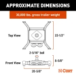 Curt Spyder 30K Gooseneck Trailer Hitch on Ford F-Series