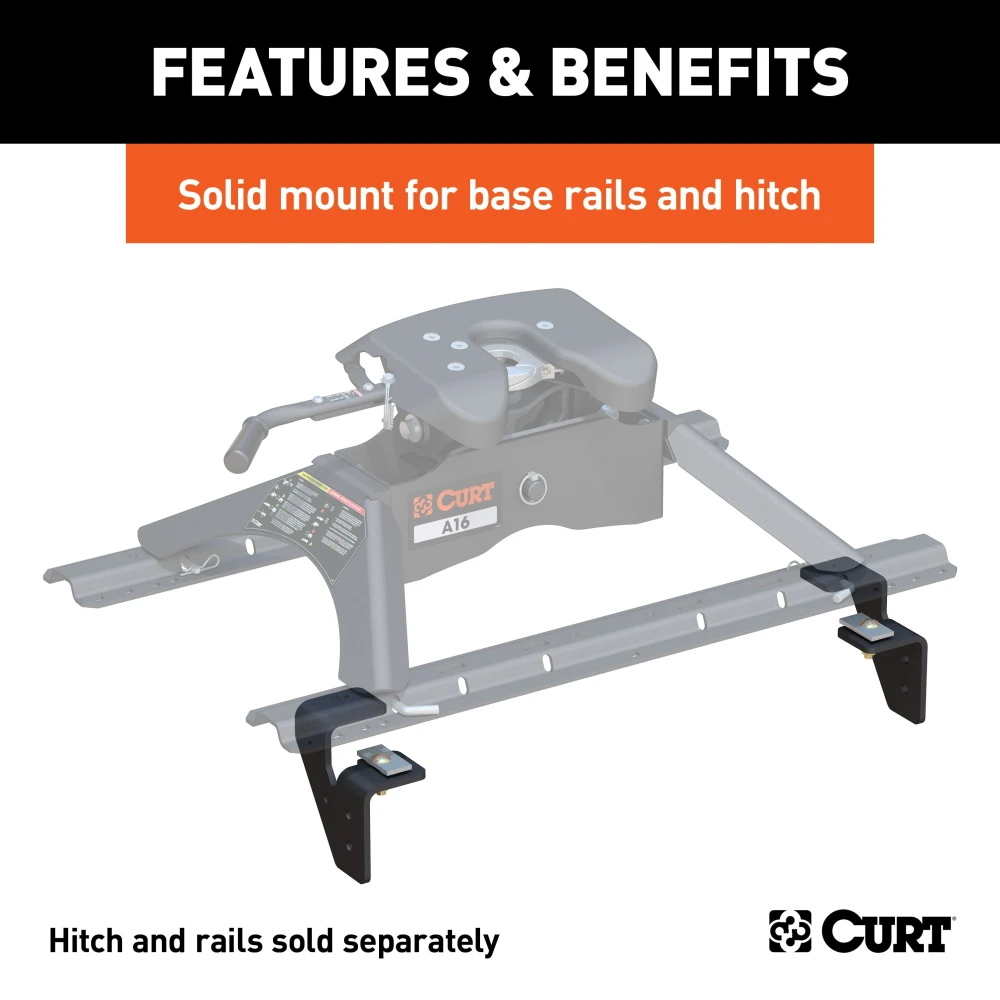 Curt CrossWing 5th Wheel Hitch with 20,000 lbs capacity for Dodge Ram