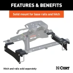 Curt 40K Tiridium Base Rail Kit with Quick Connect Brackets