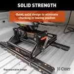 16419 - Custom 5th Wheel Brackets, Select Dodge Ram 1500 (Except Extended Crew Cab) Curt A16 Dual Jaw 5th Wheel Hitch for 2002-2008 Dodge Ram 1500