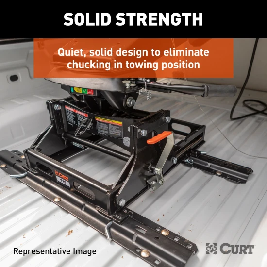 16419 - Custom 5th Wheel Brackets, Select Dodge Ram 1500 (Except Extended Crew Cab) Curt A16 Dual Jaw 5th Wheel Hitch for 2002-2008 Dodge Ram 1500