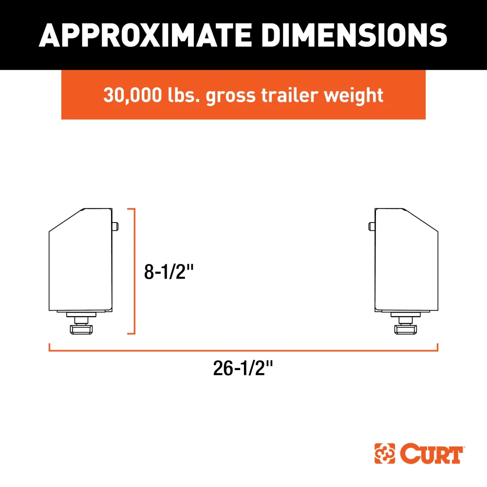 Curt Fifth Wheel Base Kit for 2020 Chevy Silverado and GMC Sierra