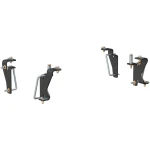 16420 - Custom 5th Wheel Brackets, Select Dodge, Ram 1500, 2500, 3500 Curt Quick Connect Brackets for 2003-2012 Dodge Ram 5th Wheel