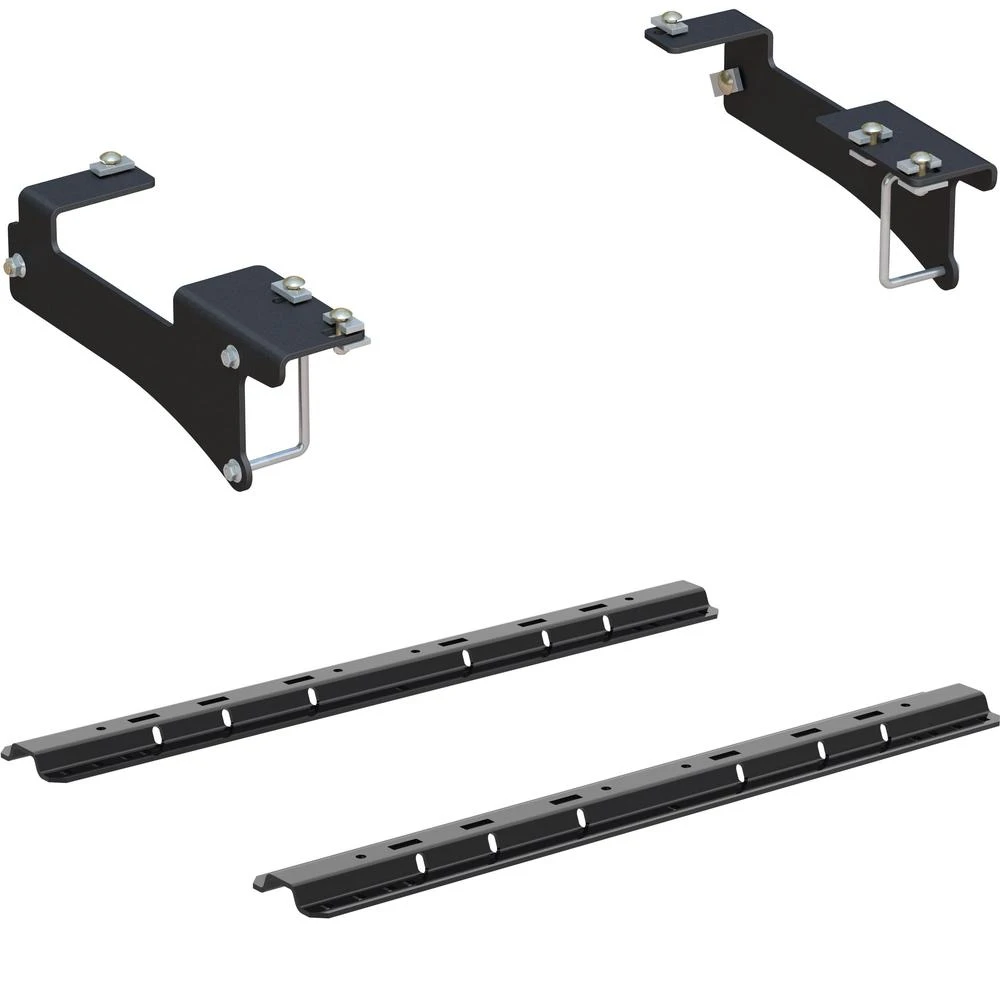 Curt above-bed base rail kit with quick connect brackets