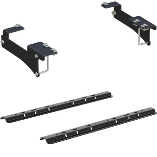 Curt above-bed base rail kit with quick connect brackets
