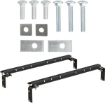 Curt above-bed rail kit in carbide black for Toyota Tundra