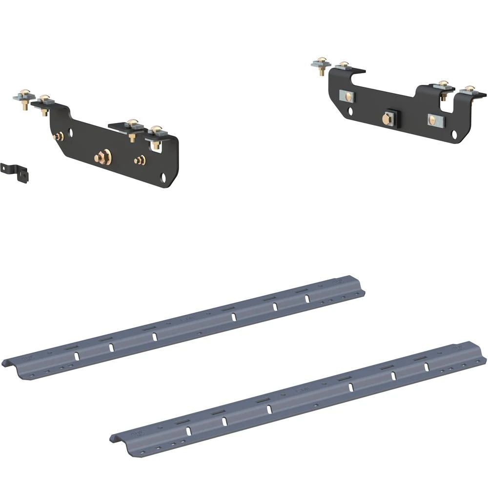 16424 - Custom 5th Wheel Brackets, Select Ford F-250, F-350, F-450 Super Duty Curt 40K Tiridium Base Rail Kit for Fifth Wheel & Gooseneck Hitches
