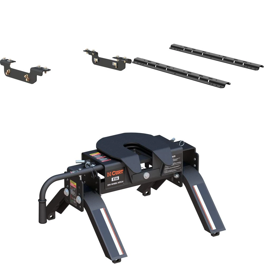 Curt E16 Slide Bar 5th Wheel Hitch for 2011-2019 Chevy GMC