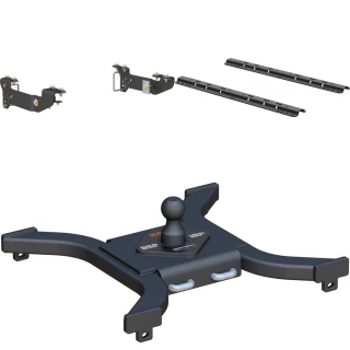 Curt Spyder Gooseneck Trailer Hitch for Silverado, carbide black finish.