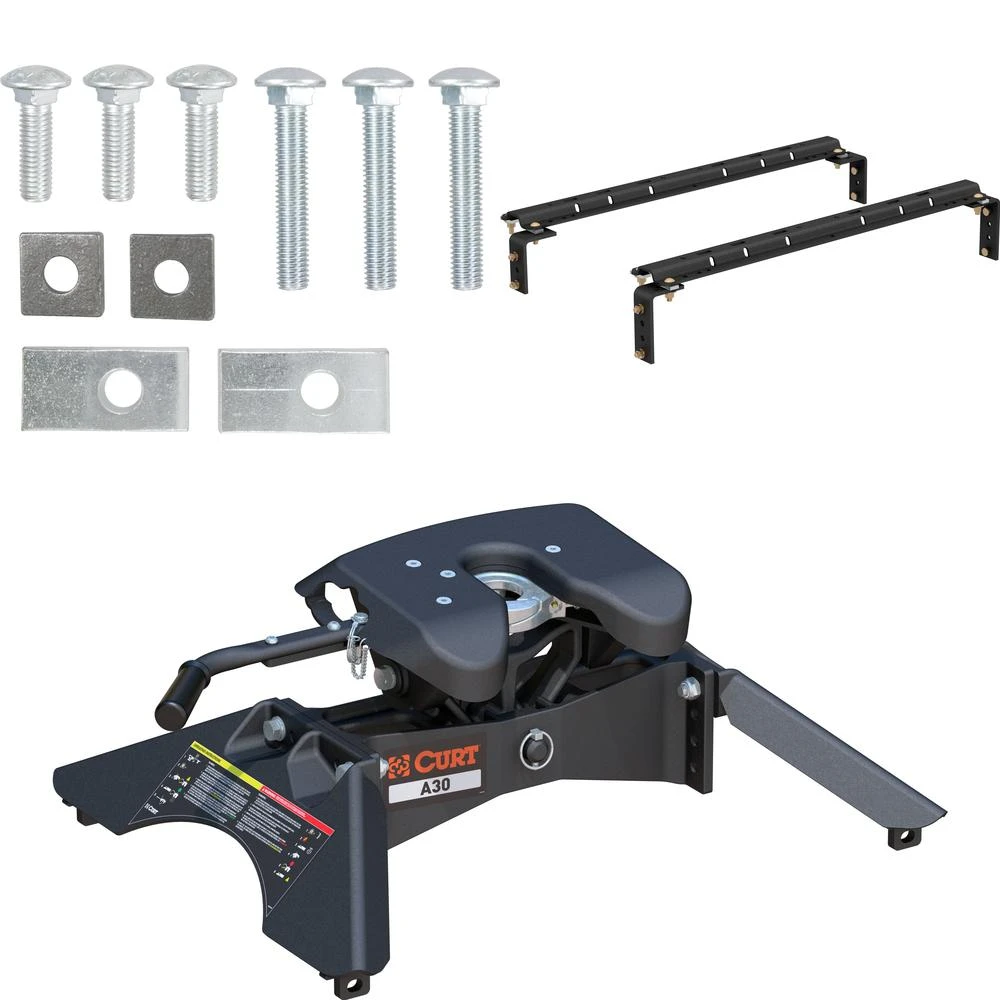 Curt A30 5th Wheel Hitch with 30K lbs towing capacity for Toyota Tundra