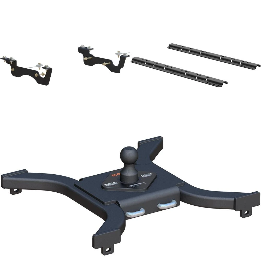 Curt Spyder 25K Gooseneck Trailer Hitch for Ford, Carbide Black