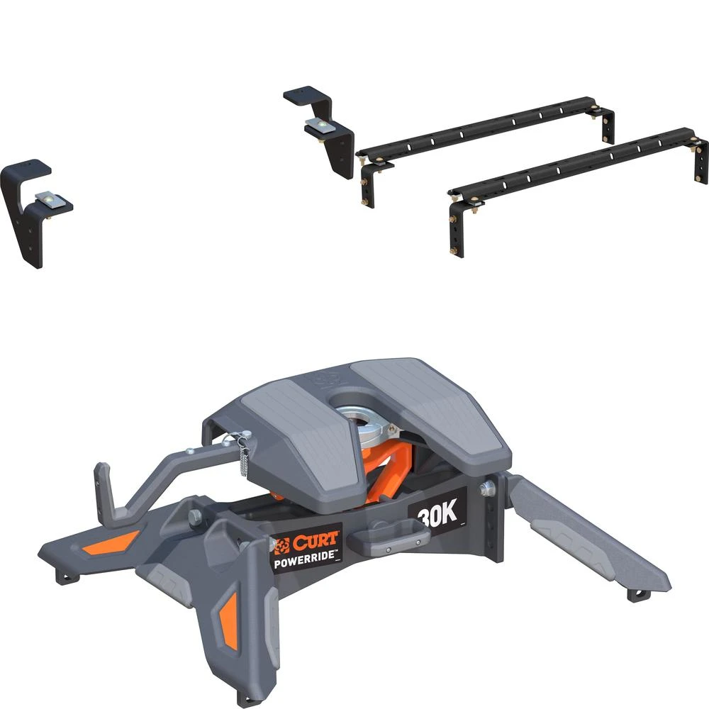 Curt PowerRide 5th Wheel Hitch with 30K capacity on Dodge Ram