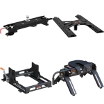 Curt E16 Slide Bar Jaw 5th Wheel Hitch for Toyota Tundra short bed with 16K towing capacity