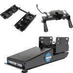 Reese 16K Dual Jaw Fifth Wheel Trailer Hitch compatible with Ford and Chevy
