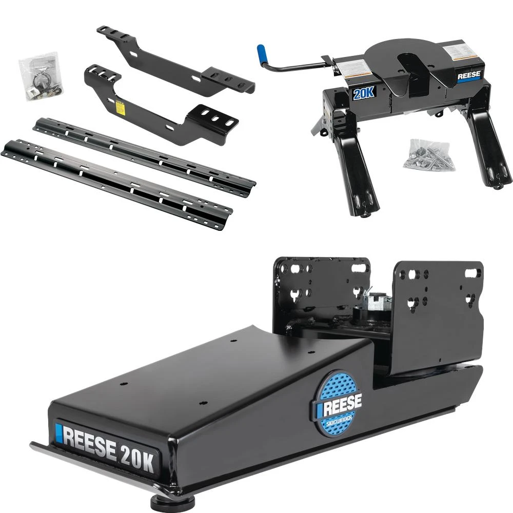 Reese 20K Fifth Wheel Trailer Hitch with Sidewinder for short beds