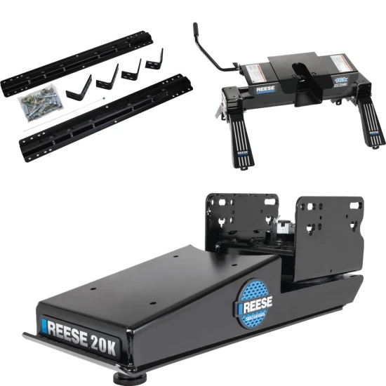 Reese 16K Dual Jaw Fifth Wheel Trailer Hitch for short beds with Sidewinder.