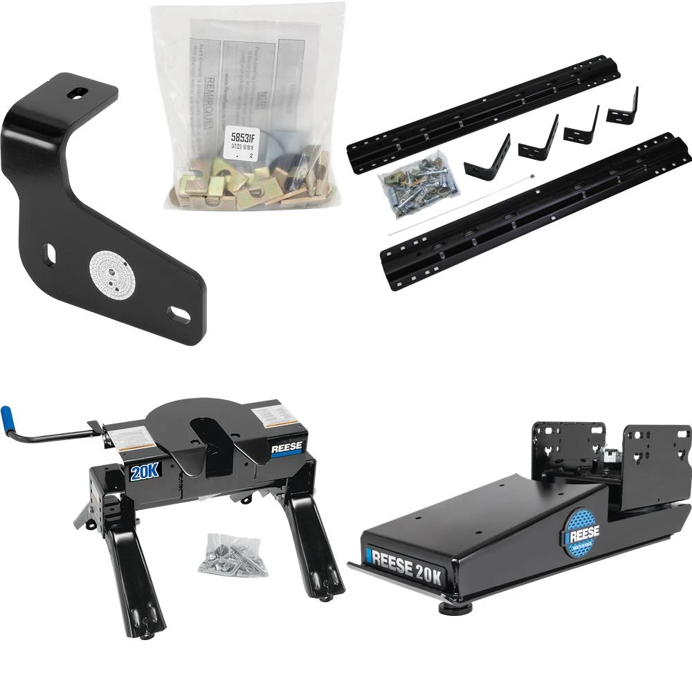 Reese 20K Dual Jaw Fifth Wheel Trailer Hitch with Sidewinder for Ford F150