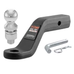 For 2019-2024 Chevy Silverado 1500 Tow Package Camp n' Field Trailer Hitch + Brake Controller Curt Assure 51160 Proportional Up To 4 Axles + 7 Way Trailer Wiring Plug & 2-5/16" ball 4 inch drop Fits w/ Factory Receiver Curt 15307 2 inch Tow Recei