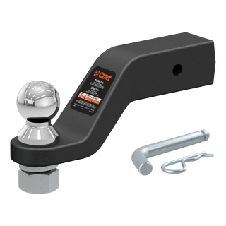 For 1999-2001 Ford F250 Super Duty Tow Package Camp n' Field Trailer Hitch + Brake Controller Curt Assure 51160 Proportional Up To 4 Axles + 7 Way Trailer Wiring Plug & 2-5/16" ball 4 inch drop Fits w/ Factory 4-Flat Curt 15810 2.5 in Tow Receive