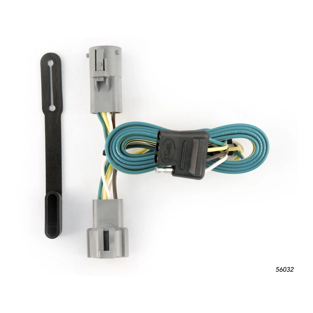 For 2003-2004 Ford F350 Super Duty Trailer Wiring 4 Way Fits Models w/o Factory Connector Curt 56032