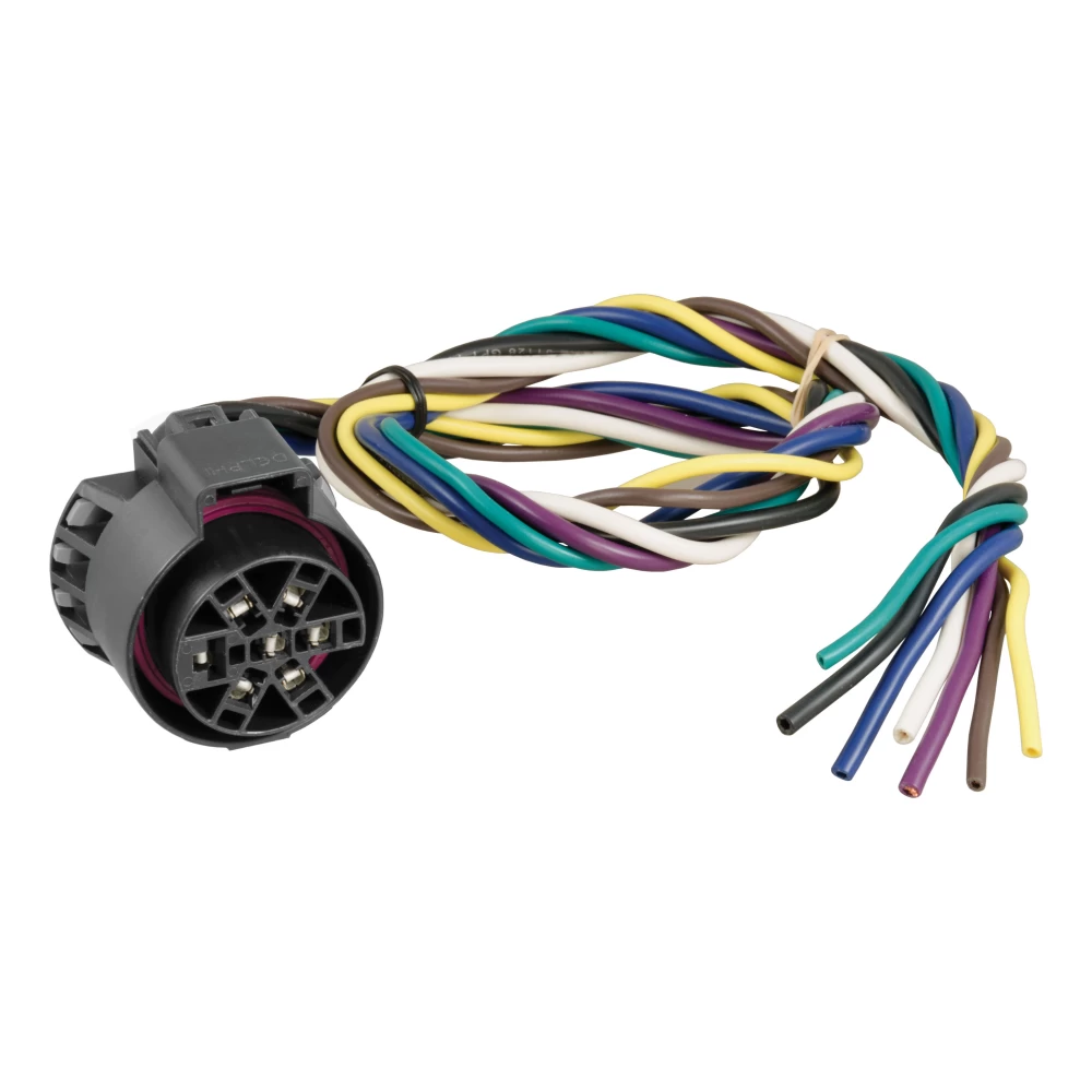 For 2003-2005 Dodge Ram 3500 Trailer Wiring 7 Way Trailer Wiring Plug w/ Bracket Fits All Models Curt 56229-55774