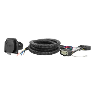For 2011-2019 Ford Explorer Trailer Wiring 7 Way Trailer Wiring Plug w/ Bracket Fits All Models Curt