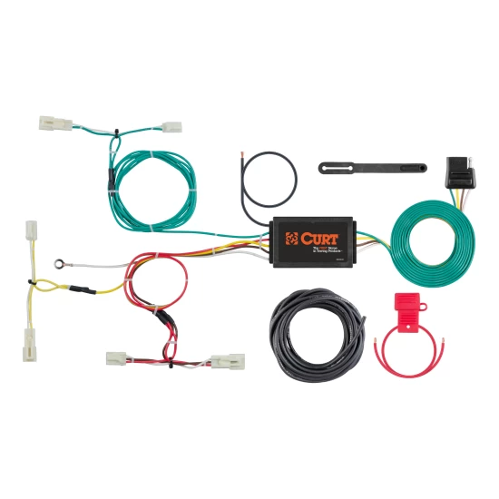 For 2017-2018 Toyota Yaris iA Trailer Wiring 4 Way Fits All Models Curt 56311