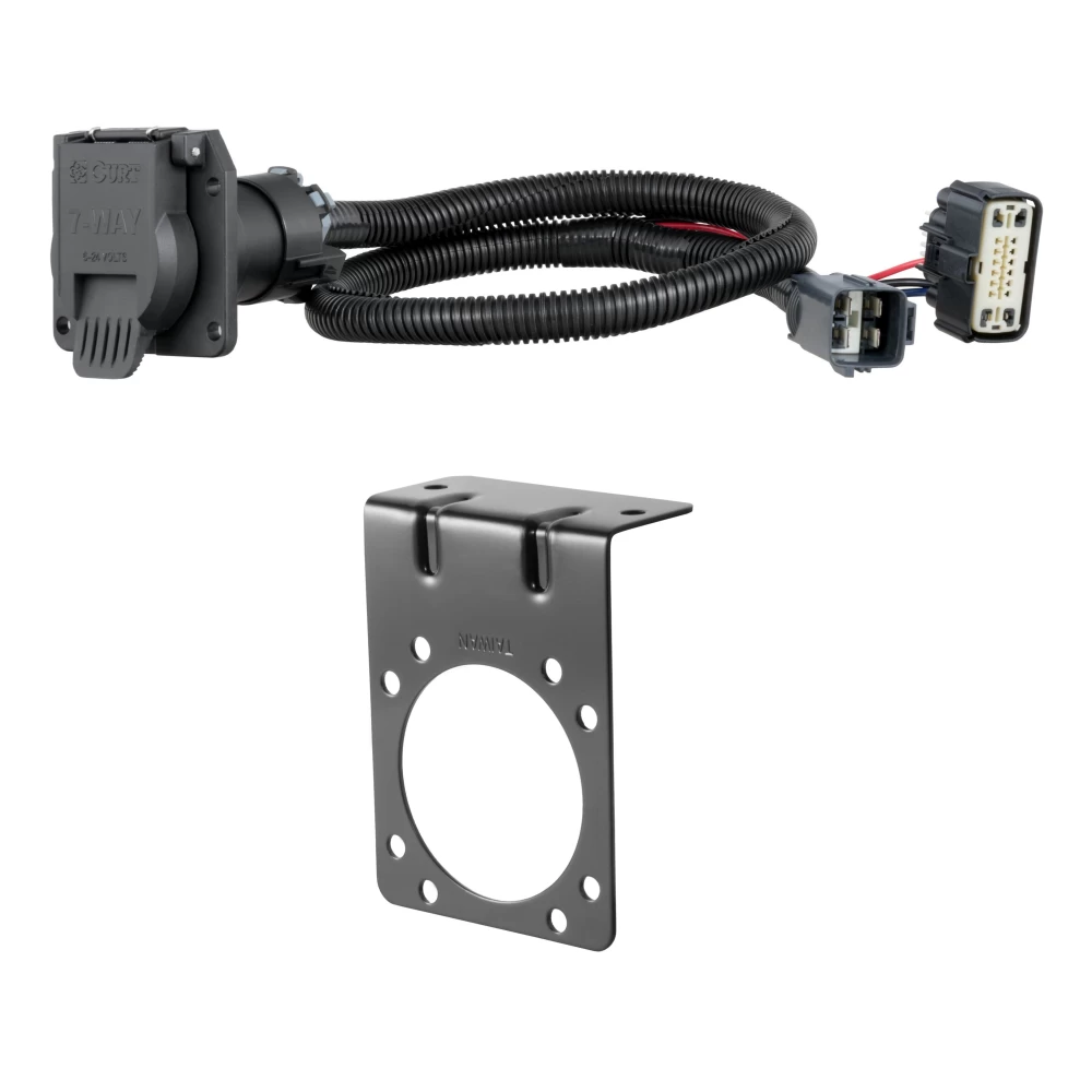 For 2020-2024 Cadillac XT6 Tow Package Camp n' Field Trailer Hitch + Brake Controller Curt Assure 51160 Proportional Up To 4 Axles + 7 Way Trailer Wiring Plug & 2-5/16" ball 4 inch drop Fits All Models Curt 13482 2 inch Tow Receiver