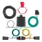 For 2020-2024 Jeep Wrangler JL Trailer Wiring 7 Way Trailer Wiring Plug w/ Bracket Fits All Models Curt