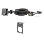 For 2015-2020 Ford F150 Tow Package Camp n' Field Trailer Hitch + Brake Controller Curt Assure 51160 Proportional Up To 4 Axles + 7 Way Trailer Wiring Plug & 2-5/16" ball 4 inch drop Fits w/ Factory Receiver Curt 14021 2 inch Tow Receiver