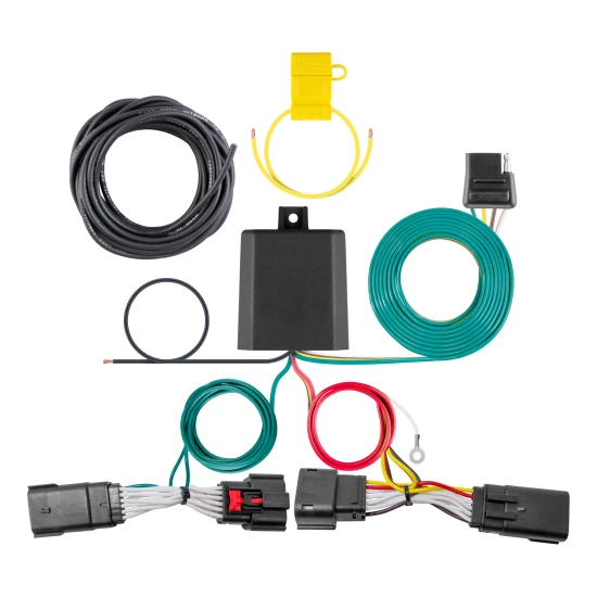 For 2019-2023 Lincoln Nautilus Trailer Wiring 7 Way Trailer Wiring Plug w/ Bracket Fits All Models Curt