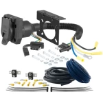 For 2020-2024 Jeep Wrangler JL Tow Package Camp n' Field Trailer Hitch + Brake Controller Curt Assure 51160 Proportional Up To 4 Axles + 7 Way Trailer Wiring Plug & 2-5/16" ball 4 inch drop Fits Diesel Only Curt 13564 2 inch Tow Receiver