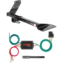 For 99-04 Volkswagen Jetta Sedan 07-09 Jetta City Trailer Hitch + Wiring 4 Pin Curt 11070 56175 1-1/4 Tow Receiver