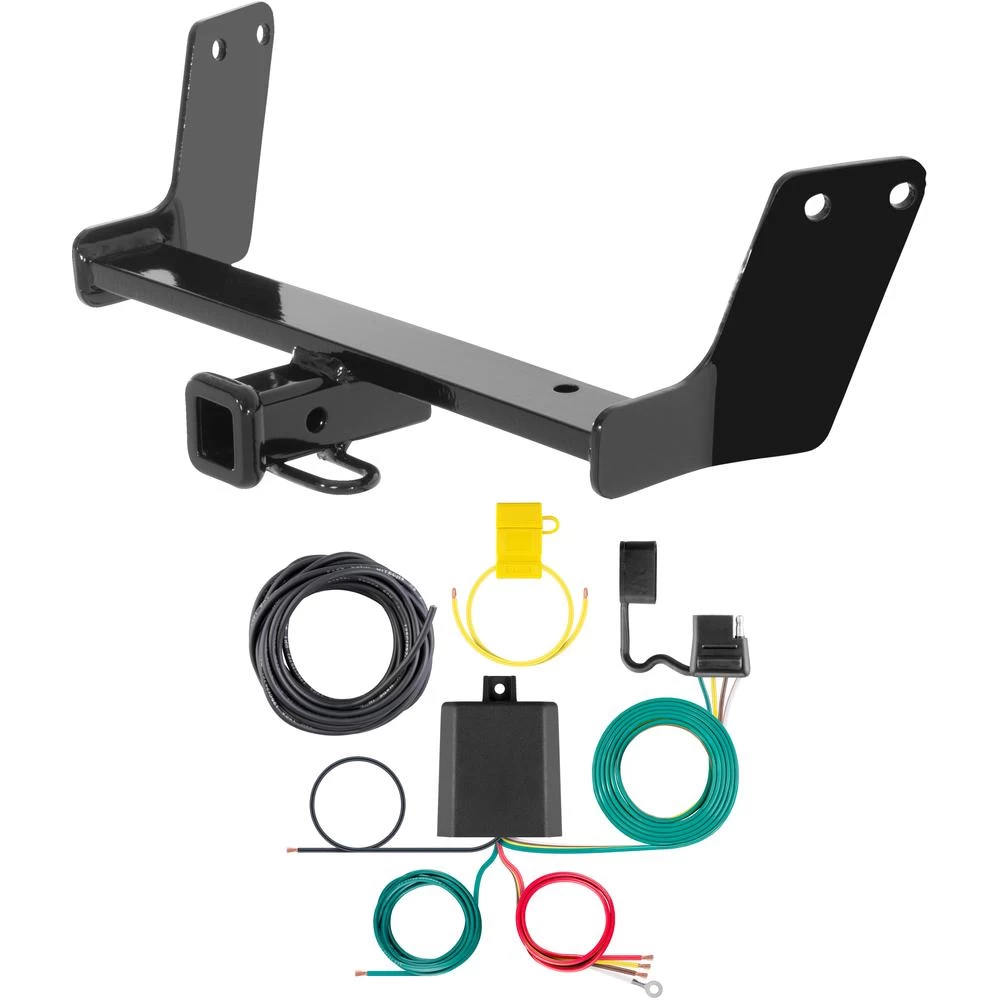 For 2002-2008 Audi A4 Trailer Hitch + Wiring 4 Pin Fits Sedan Curt 11164 59236 1-1/4 Tow Receiver