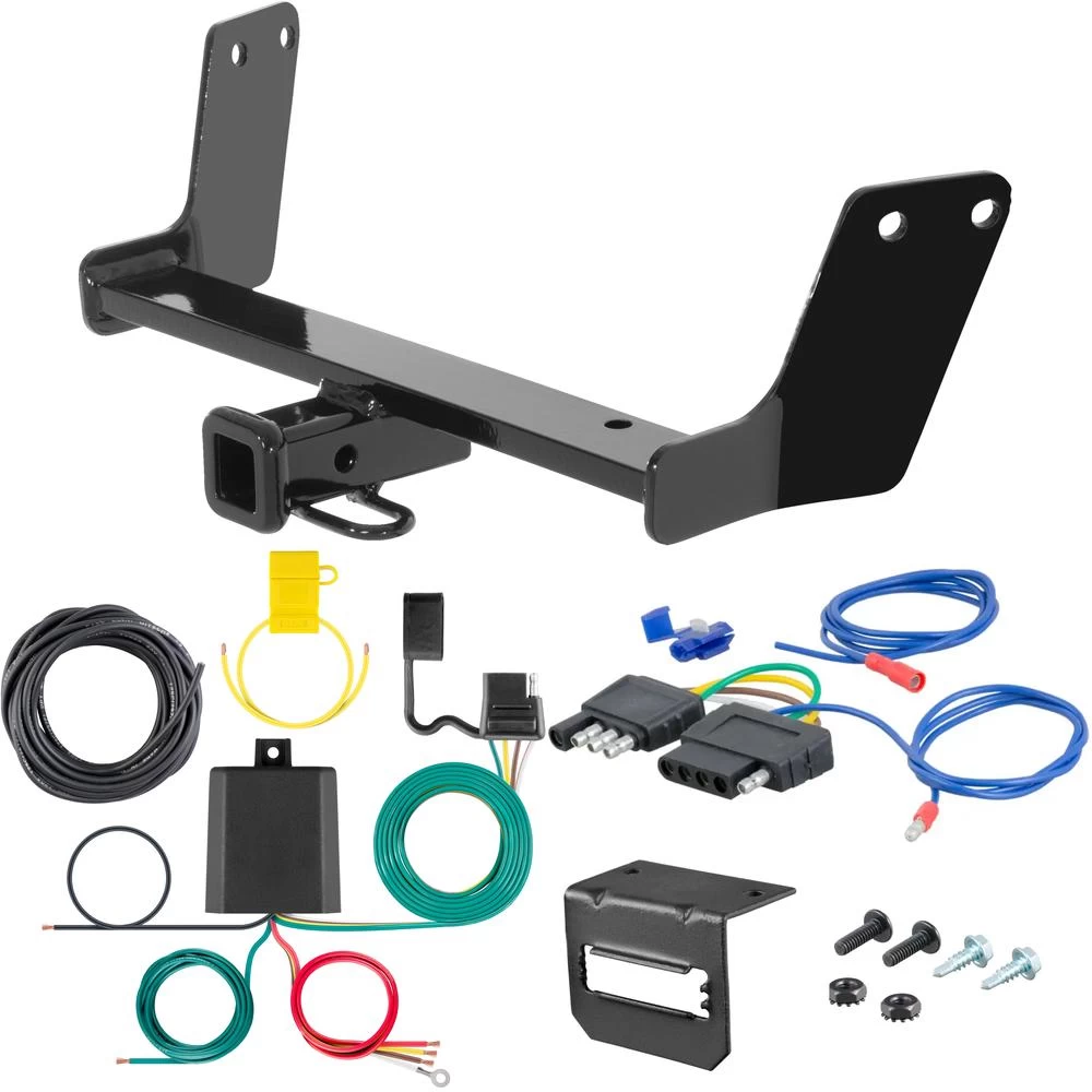 For 2004-2008 Audi S4 Trailer Hitch + Wiring 5 Pin Fits Wagon Curt 11164 1-1/4 Tow Receiver