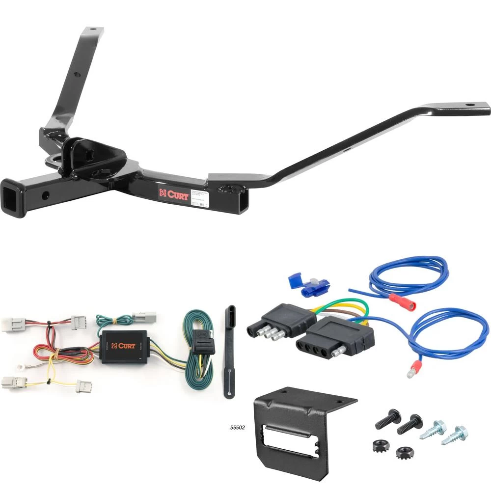 For 2003-2007 Honda Accord Trailer Hitch + Wiring 5 Pin Fits Sedan Curt 11327 1-1/4 Tow Receiver