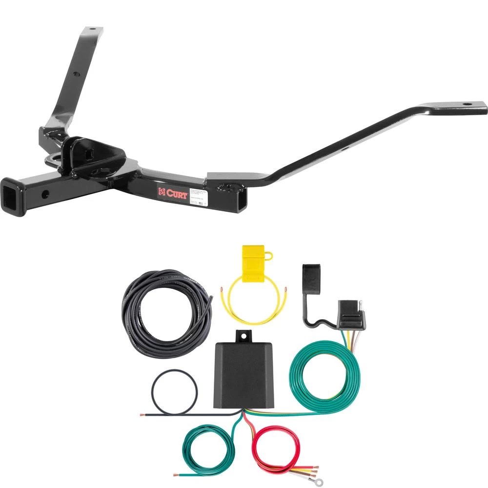 For 2006-2007 Honda Accord Trailer Hitch + Wiring 4 Pin Fits Coupe Curt 11327 59236 1-1/4 Tow Receiver