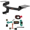 For 12-19 Fiat 500 Abarth Trailer Hitch + Wiring 4 Pin Curt 11347 56174 1-1/4 Tow Receiver