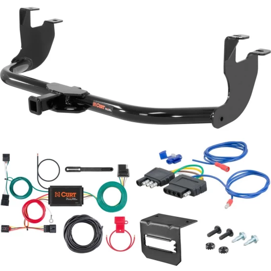 For 2012-2014 VW Beetle Trailer Hitch + Wiring 5 Pin Fits Coupe Gas Turbocharged Curt 11354 1-1/4 Tow Receiver