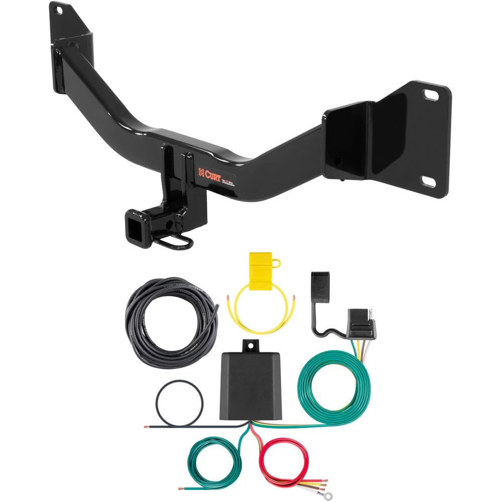 For 2012-2016 BMW 328i Trailer Hitch + Wiring 4 Pin Fits Sedan Curt 11367 59236 1-1/4 Tow Receiver