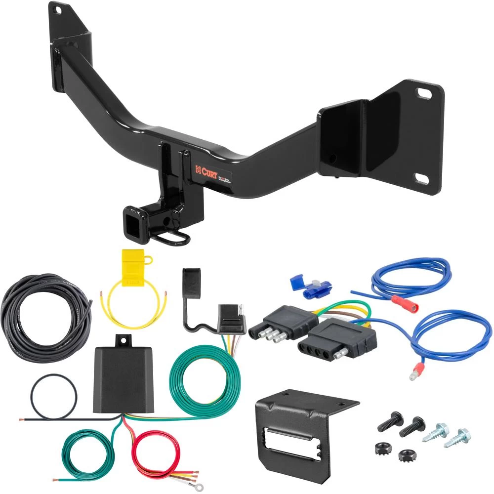 For 2011-2012 BMW 328i Trailer Hitch + Wiring 5 Pin Fits Wagon Curt 11367 1-1/4 Tow Receiver