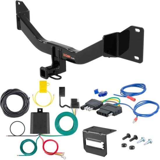 For 2011-2012 BMW 328i Trailer Hitch + Wiring 5 Pin Fits Wagon Curt 11367 1-1/4 Tow Receiver