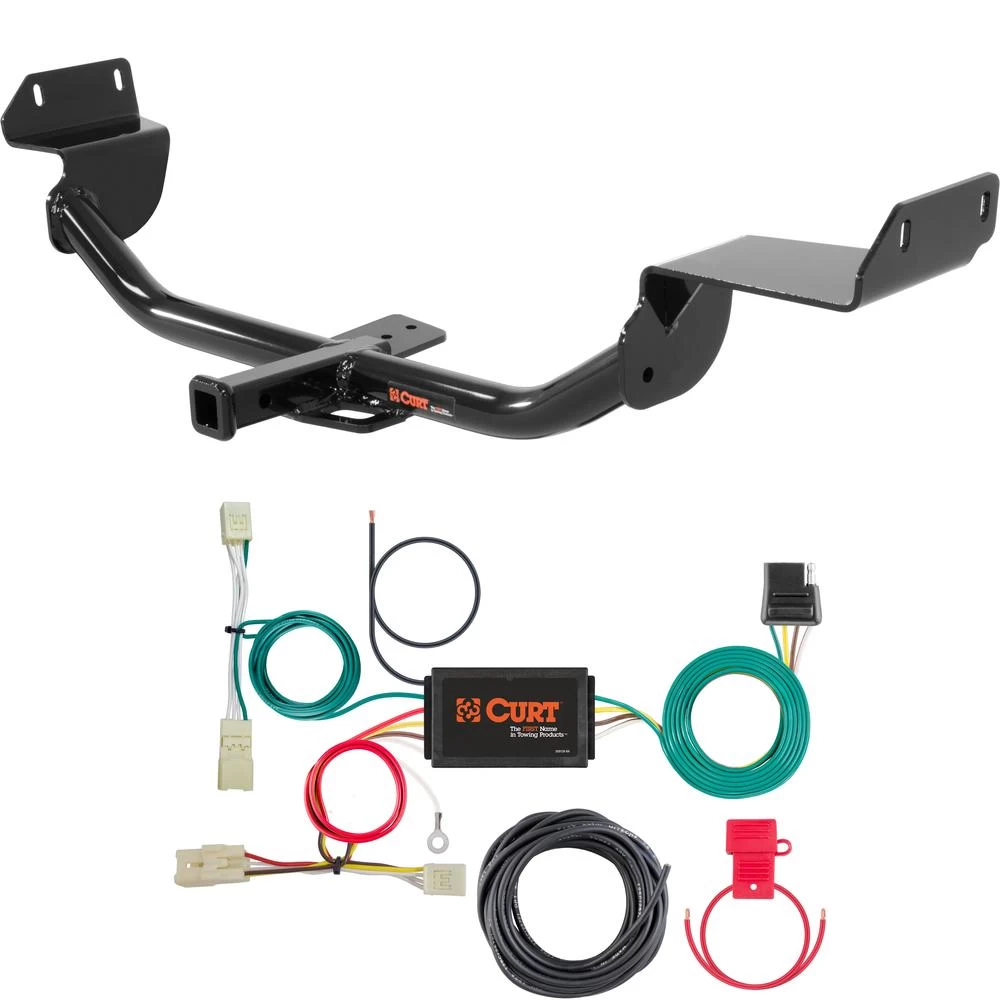 For 2014-2017 Kia Forte Trailer Hitch + Wiring 4 Pin Fits Sedan Curt 11368 56410 1-1/4 Tow Receiver