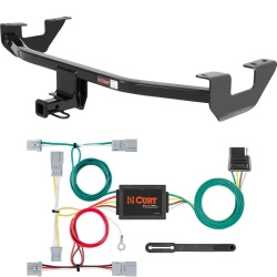 For 10-13 Mazda 3 Sedan w/o LED Taillights Trailer Hitch + Wiring 4 Pin Curt 11393 56011 1-1/4 Tow Receiver